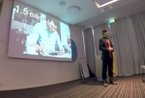 Matti Vilola as a technology speaker at Oracle Day in Reykjavik